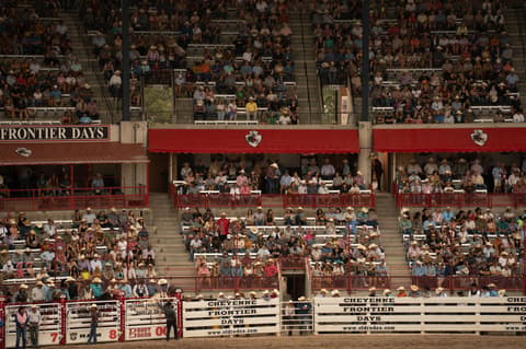western stadium audience