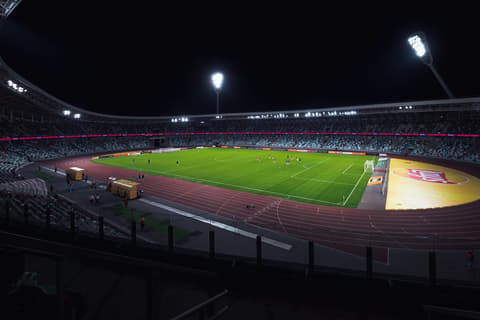 western football stadium pitch