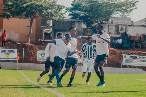western player celebrating