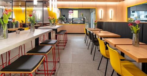 western modern coffee shop